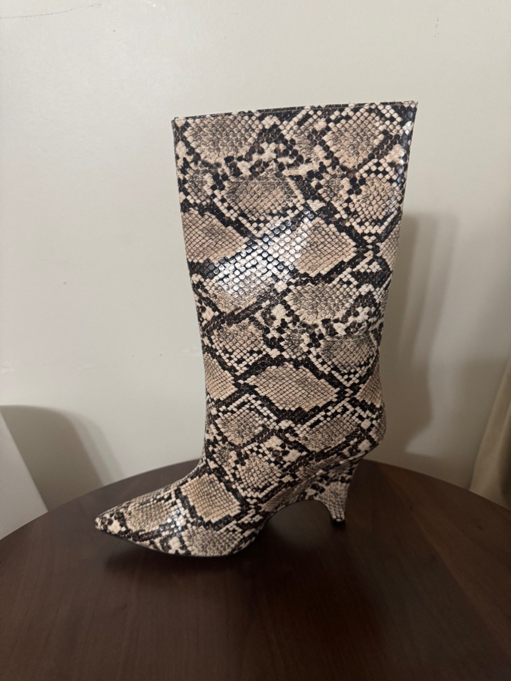 Leather boots
